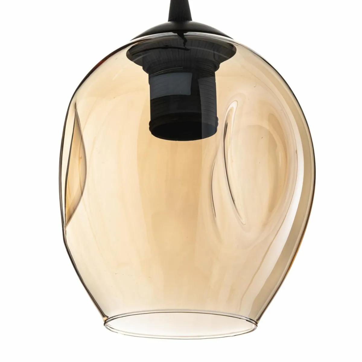 suspension_starla_ronde__lampes_graphiteambre_2.webp Discount EMIBIG LIGHTING Suspension Starla ronde 4 lampes graphite/ambre
