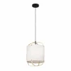 Fashion EGLO Suspension Surfleet avec abat-jour lin et bambou