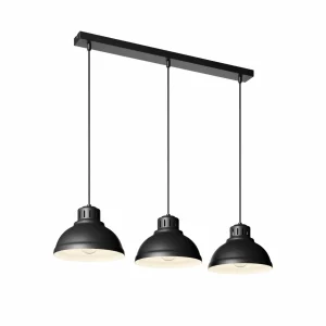 Hot Luminex Suspension Sven, à 3 lampes, noire