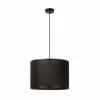 Discount Lucide Suspension Tagalog en rotin, noire/naturelle