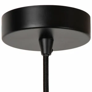 Discount Lucide Suspension Tagalog en rotin, noire/naturelle