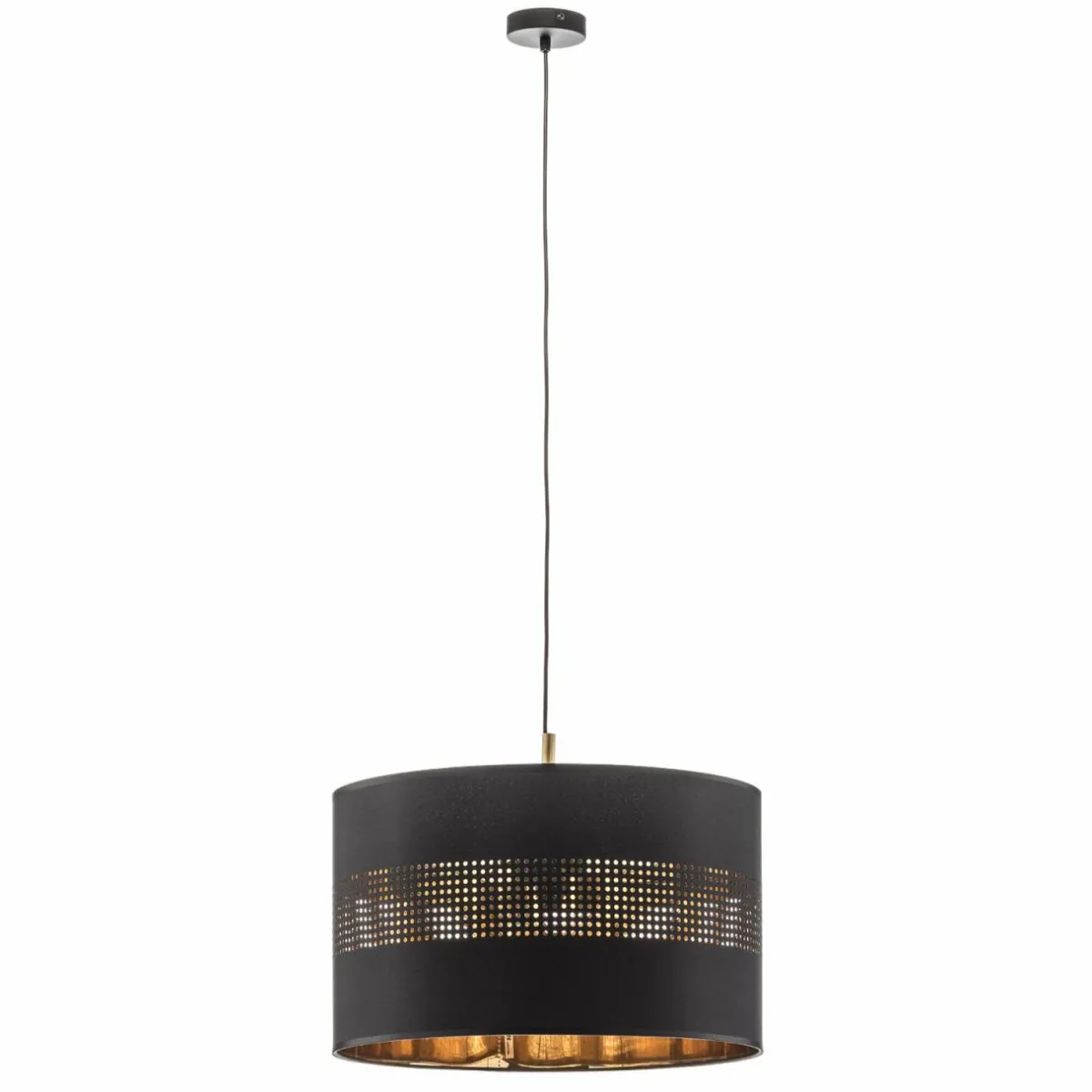 suspension_tago__une_lampe_noiredore_1.webp Discount TK Lighting Suspension Tago, à une lampe, noire/dorée