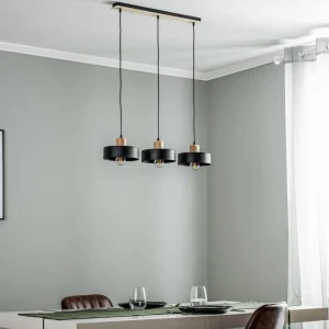 Clearance EMIBIG LIGHTING Suspension Tako à 3 lampes, noire