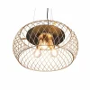 Cheap Trio Lighting Suspension Tamil avec abat-jour cage, laiton mat