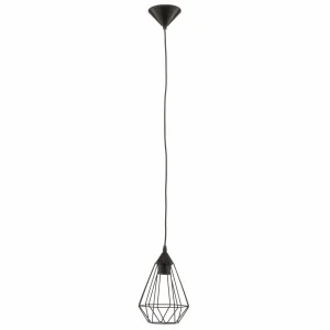 Best EGLO Suspension Tarbes à 1 lampe, 17,5 cm, noir