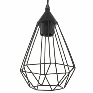 Best EGLO Suspension Tarbes à 1 lampe, 17,5 cm, noir