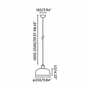 Best FARO BARCELONA Suspension Tatawin, noir, verre, Ø 18,4 cm