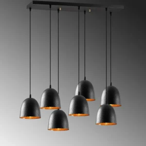 Cheap Opviq Suspension Tattoo 6181, noir, métal, à 7 lampes