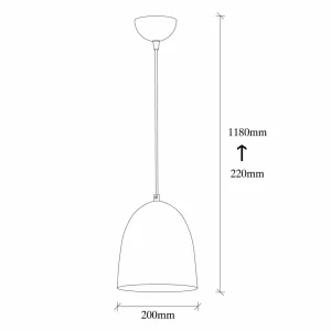 Fashion Opviq Suspension Tattoo 2372, or antique, métal, Ø 20 cm