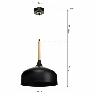 Shop Eko-Light Suspension Taylor, noire