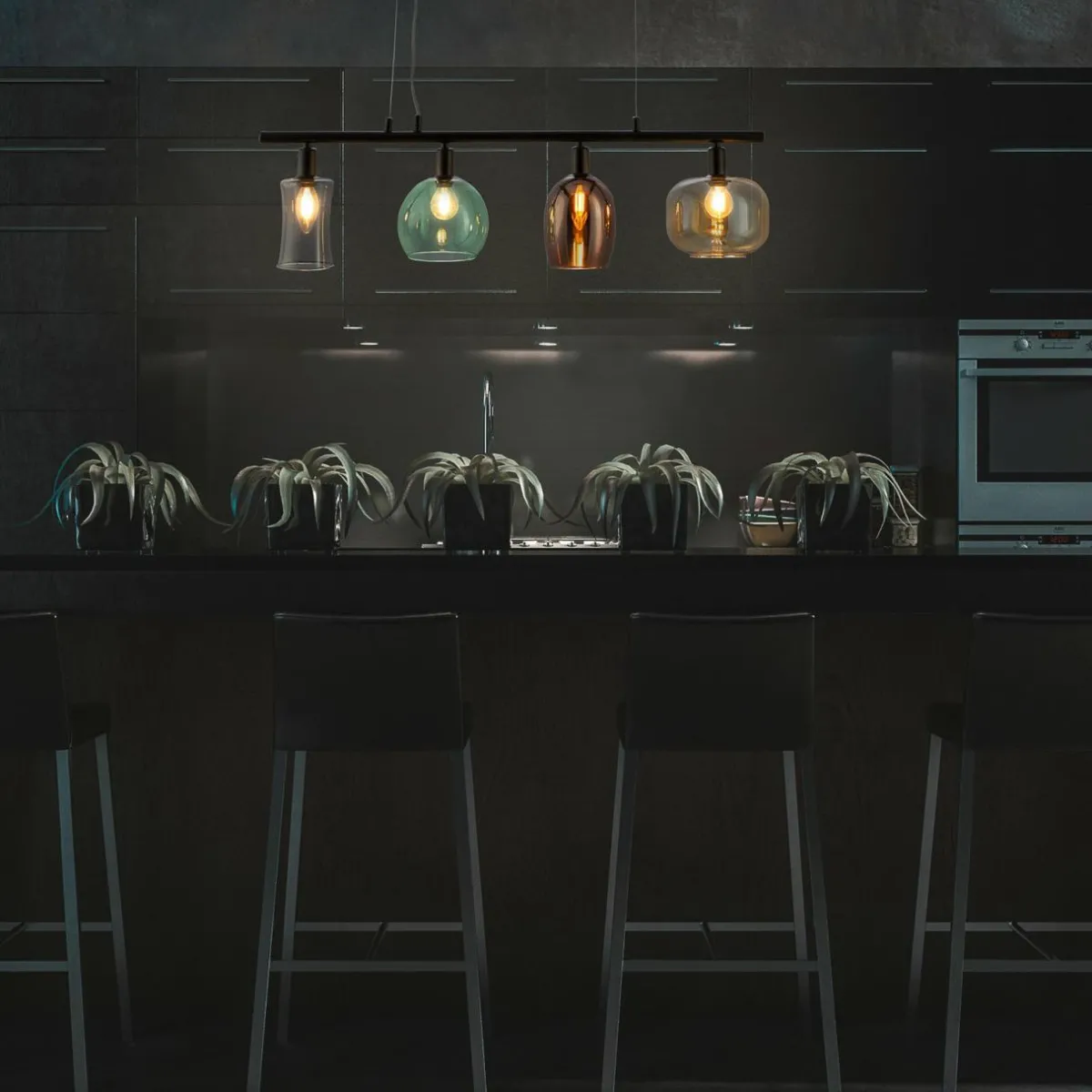 suspension_telesto_abatjour_en_verre___lampes_0.webp Fashion NOWA GmbH Suspension Telesto abat-jour en verre, à 4 lampes