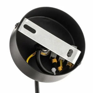 Fashion Lamkur Suspension Teo avec abat-jour en verre, chromée
