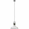 Hot Lamkur Suspension Teo avec abat-jour en verre, patinée