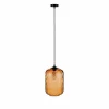 Discount Solbika Lighting Suspension Tezeusz abat-jour verre ambré Ø24cm