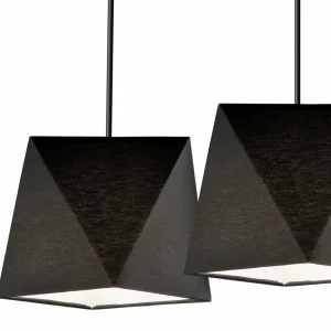Best Sale Lamkur Suspension Thea, à trois lampes, noire