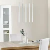 Hot Euluna Suspension Thin, blanc, à 5 lampes, Linear