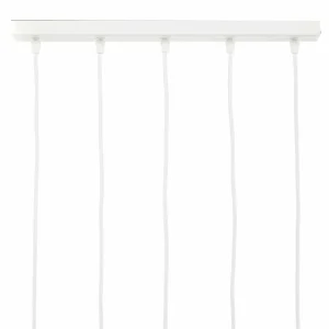 Hot Euluna Suspension Thin, blanc, à 5 lampes, Linear