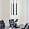 Best Sale SOLLUX LIGHTING Suspension Thin, noir, à cinq lampes, linéaire