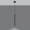 Online SOLLUX LIGHTING Suspension Thin noire, à une lampe
