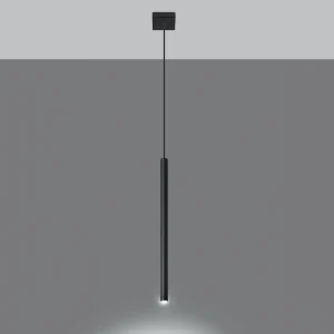 Online SOLLUX LIGHTING Suspension Thin noire, à une lampe