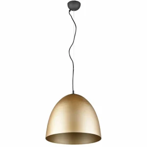 Hot Reality Leuchten Suspension Tilda, à 1 lampe, laiton, Ø 40 cm