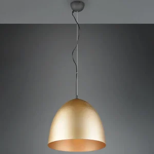 Hot Reality Leuchten Suspension Tilda, à 1 lampe, laiton, Ø 40 cm