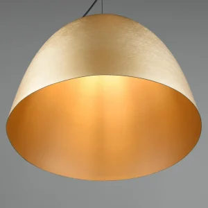 Hot Reality Leuchten Suspension Tilda, à 1 lampe, laiton, Ø 40 cm