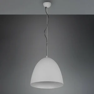Discount Reality Leuchten Suspension Tilda, à une lampe, grise, Ø 40 cm