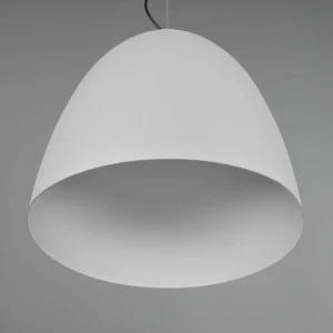 Discount Reality Leuchten Suspension Tilda, à une lampe, grise, Ø 40 cm