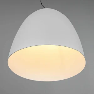 Discount Reality Leuchten Suspension Tilda, à une lampe, grise, Ø 40 cm