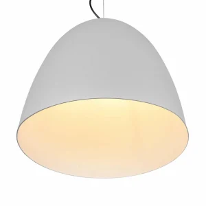 Discount Reality Leuchten Suspension Tilda, à une lampe, grise, Ø 40 cm
