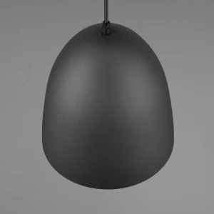Best Reality Leuchten Suspension Tilda, à une lampe, noire/dorée Ø 25 cm