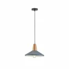 Discount Viokef Suspension Tom avec élément en bois, bleu-gris