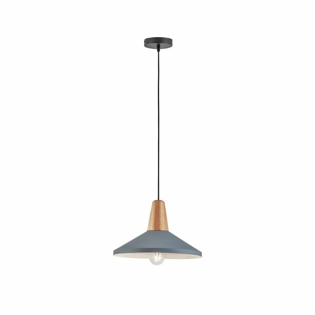 suspension_tom_avec_lment_en_bois_bleugris_0.webp Discount Viokef Suspension Tom avec élément en bois, bleu-gris