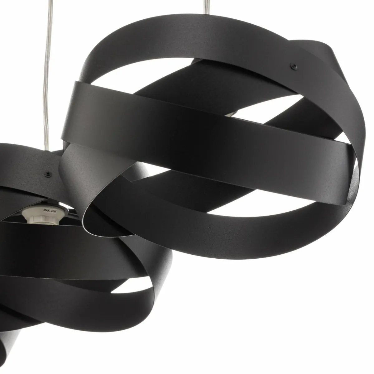 suspension_tornado___lampes_noire_2.webp Outlet Domiluce Suspension Tornado à 3 lampes, noire