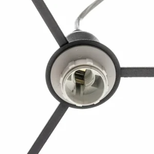 Outlet Domiluce Suspension Tornado à 3 lampes, noire