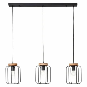 Shop Brilliant Suspension Tosh à trois lampes, linéaire