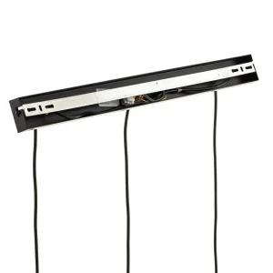 Sale SIGMA Suspension Trial, 3 lampes linear, noir/or
