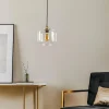 Cheap Solbika Lighting Suspension Tube avec abat-jour en verre transparent Ø 25cm