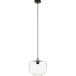 Cheap Solbika Lighting Suspension Tube avec abat-jour en verre transparent Ø 25cm