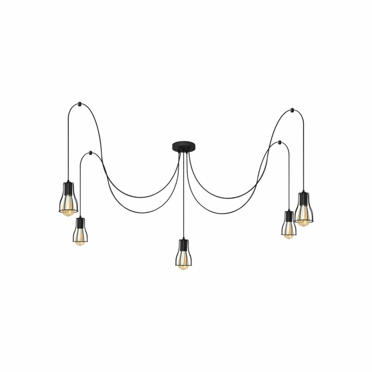 suspension_tube_long_noir_mtal__lampes_e_0.webp New HELAM Suspension Tube Long, noir, métal, 5 lampes, E27