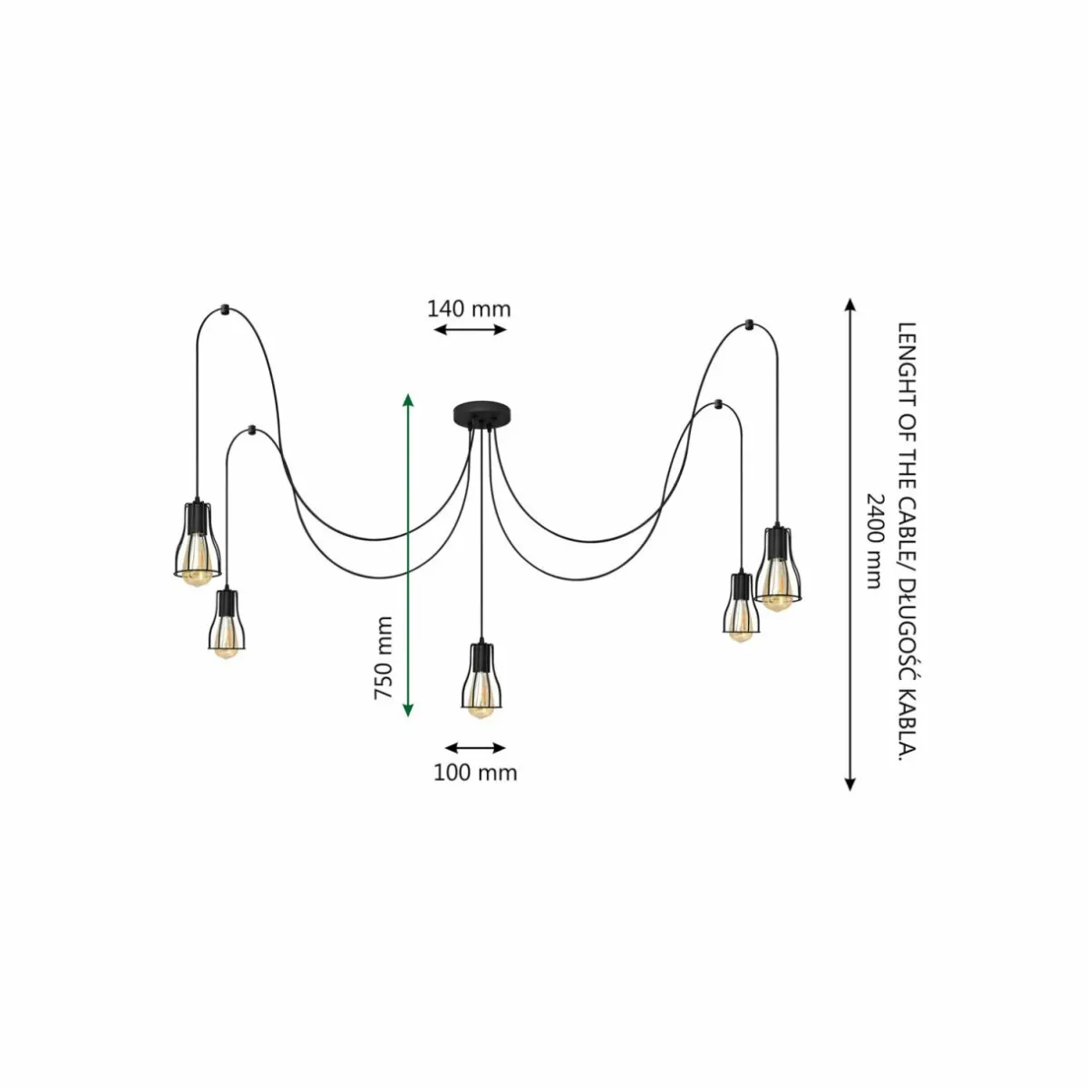 suspension_tube_long_noir_mtal__lampes_e_2.webp New HELAM Suspension Tube Long, noir, métal, 5 lampes, E27