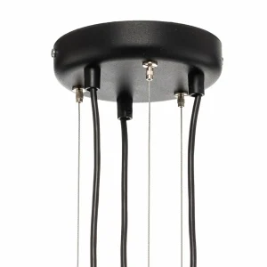 Discount ALDEX Suspension Tubo, noire, à 6 lampes