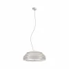 Store Eco-Light Suspension Twist, hêtre, blanc, 120 cm