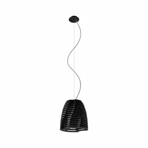 New Eco-Light Suspension Twist, hêtre, noir, 150 cm