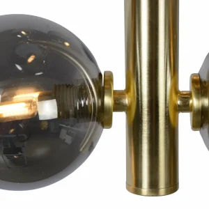 Flash Sale Lucide Suspension Tycho, à 6 lampes, dorée/gris fumé