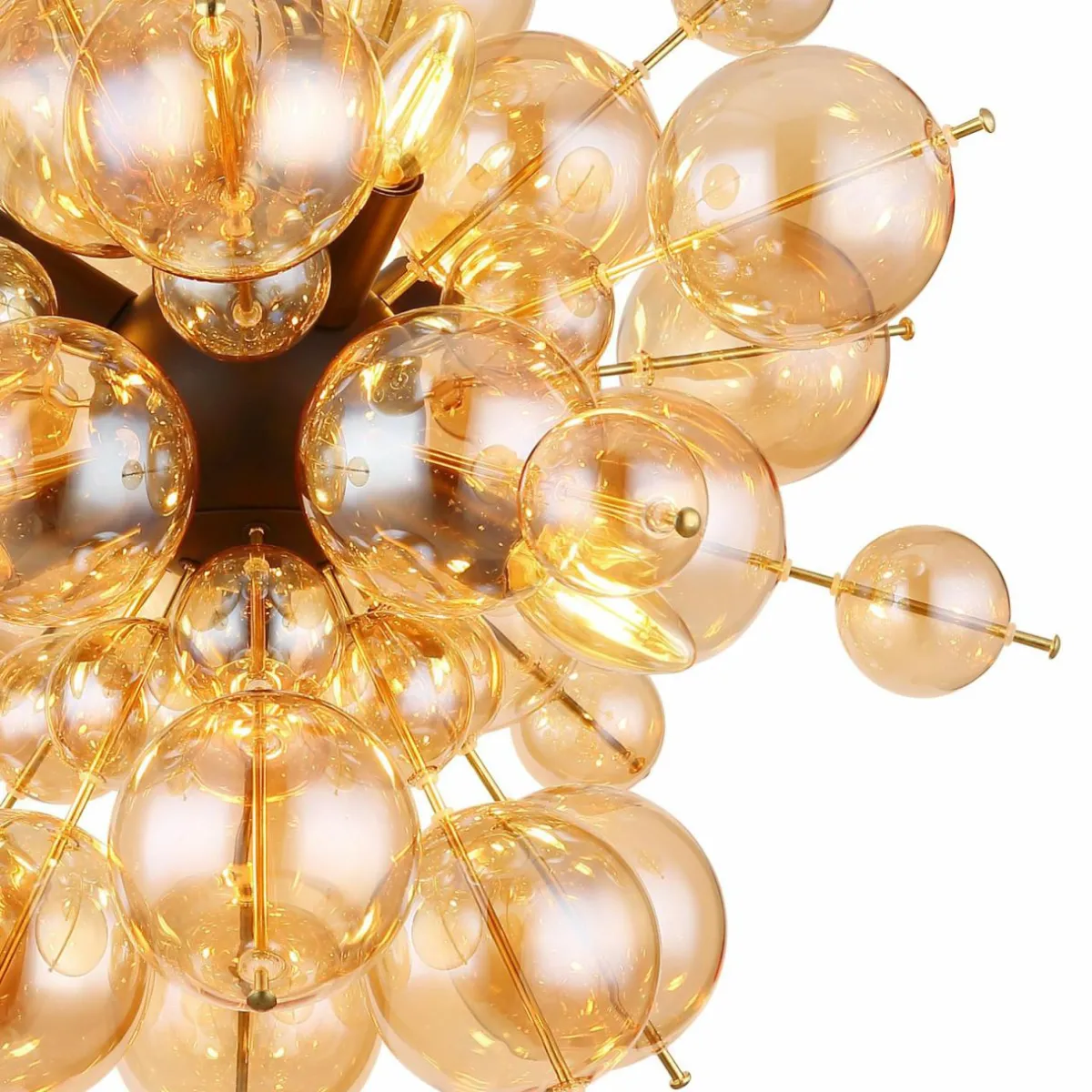 suspension_udo_ambre___cm_verre_1.webp Sale Globo Suspension Udo, ambre, Ø 55 cm, verre