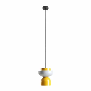 Online ALDEX Suspension Ulia, jaune/gris, abat-jour métallique