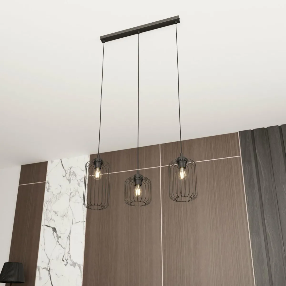 suspension_vander__lampes__cm_noir_mtal_e_0.webp Shop EMIBIG LIGHTING Suspension Vander, 3 lampes, 60 cm, noir, métal, E27