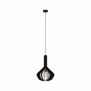 Best Sale EGLO Suspension Velasco en noir, Ø 38 cm